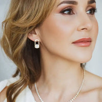 Set Mother of Pearl & Diamonds Earrings & Ring