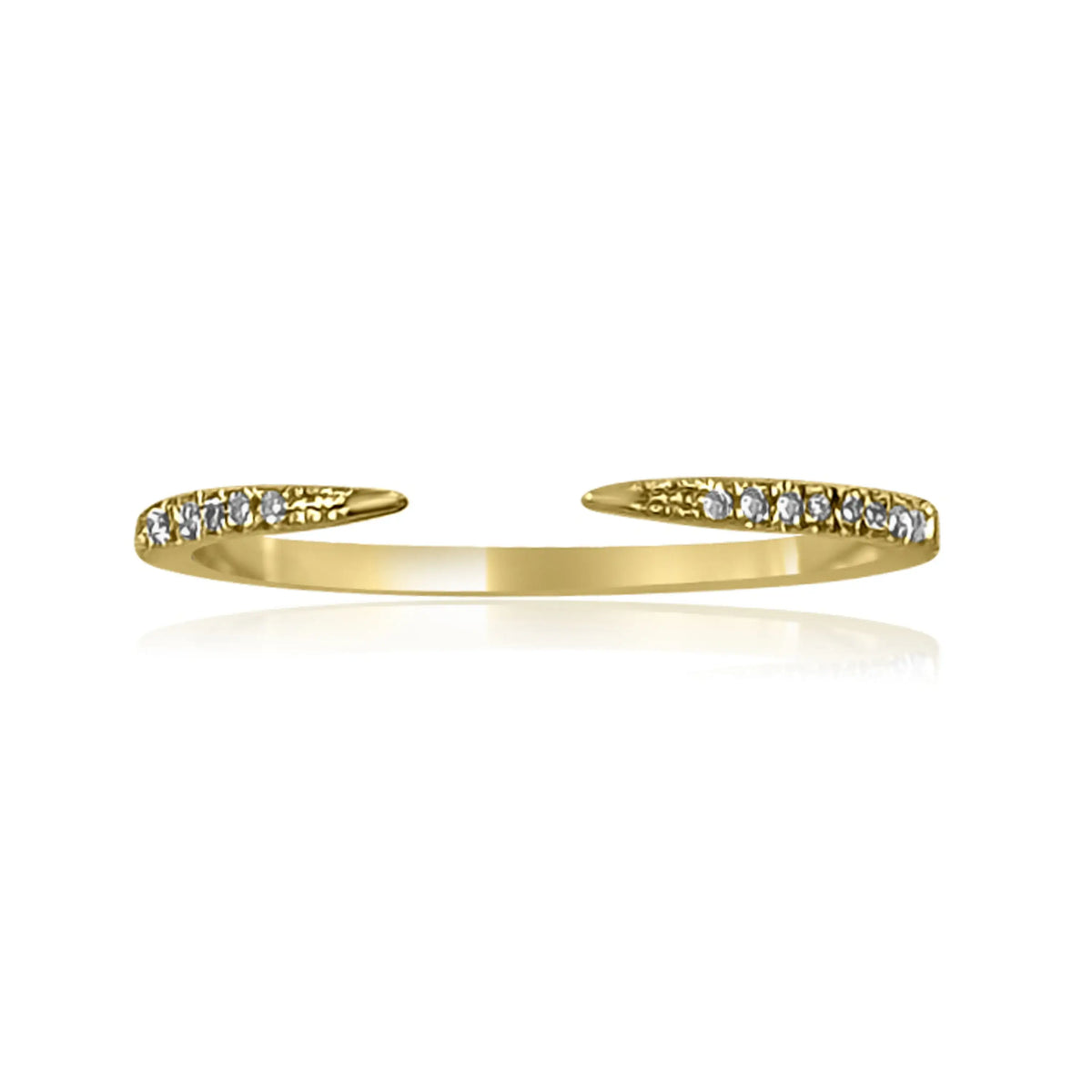 14K Gold & Diamond Open Ring