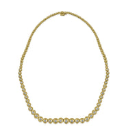 Collar de diamantes con oro Amarillo de 14 quilates