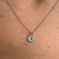 14K Yellow Gold & Diamond Secret Lock Necklaces