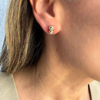 Double Ball & Diamond Studs