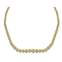 Collar de diamantes con oro Amarillo de 14 quilates