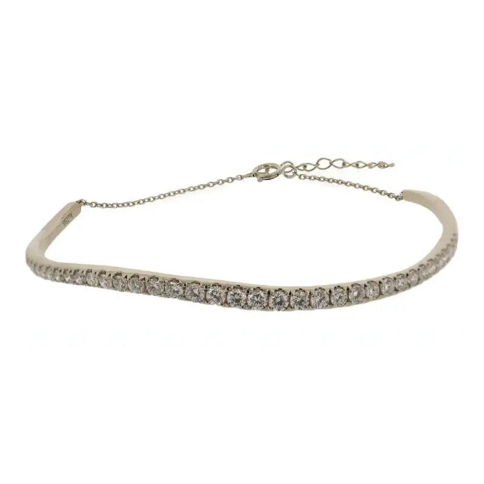 18K White Gold & Diamond Bracelets