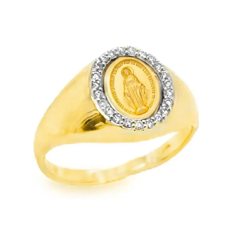 Miraculous with Diamond on 14K Yellow Gold Rings