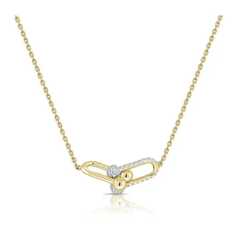 Hardware on 14K Yellow Gold & Diamond Necklaces