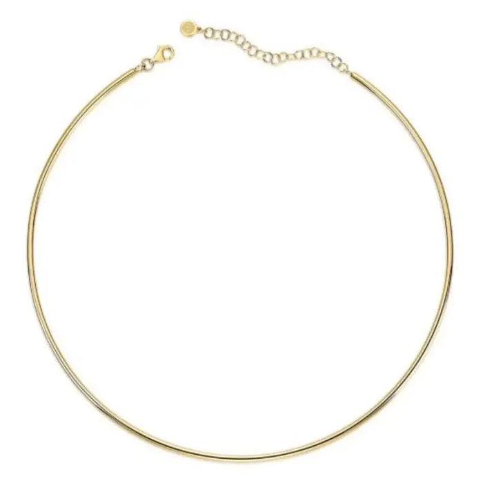 14K Yellow Gold Omega Choker