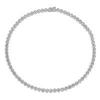 Collar de Diamantes en Oro Blanco de 14quilaes