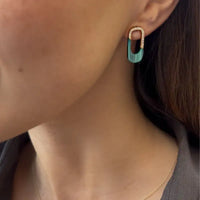 Set Malachite & Diamond Necklace & Earrings