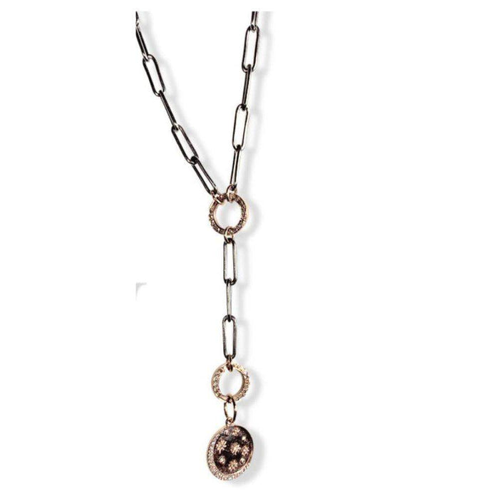 Diamond Moon & Stars 14K Rose Gold Necklace