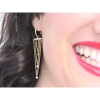 Happy with my 14K Yellow Gold Earrings with Diamonds
