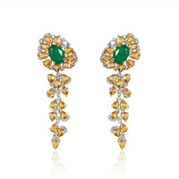 Emerald, Orange Sapphire Earrings, Fine jewelry, near me in San Diego, Earrings 14K Yellow Gold, 18k Gold, custom-made jewelry, jewelry store near me in San Diego, pearls, rubi, sapphire, emerald, gold earrings for women, New York, Misisipi, California, Florida, Georgia, Hermosillo, Monterrey, Carolina del Sur, Connecticut, Texas, Maryland, Alabama, Carolina del Norte, Adriana Fine Jewelry Online Shop, Buy Earrings, Necklaces, Bracelets, Rings, gemstones, permanent jewelry in San Diego