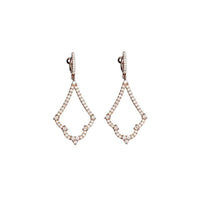 14K Rose Gold Earrings with Diamonds