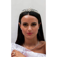 TIARA with Pearls & White Topaz - Adriana Fine Jewelry
