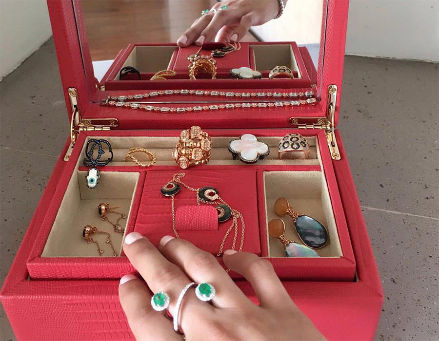 Palermo Small Jewelry Box with Adriana Fine Jewelry
