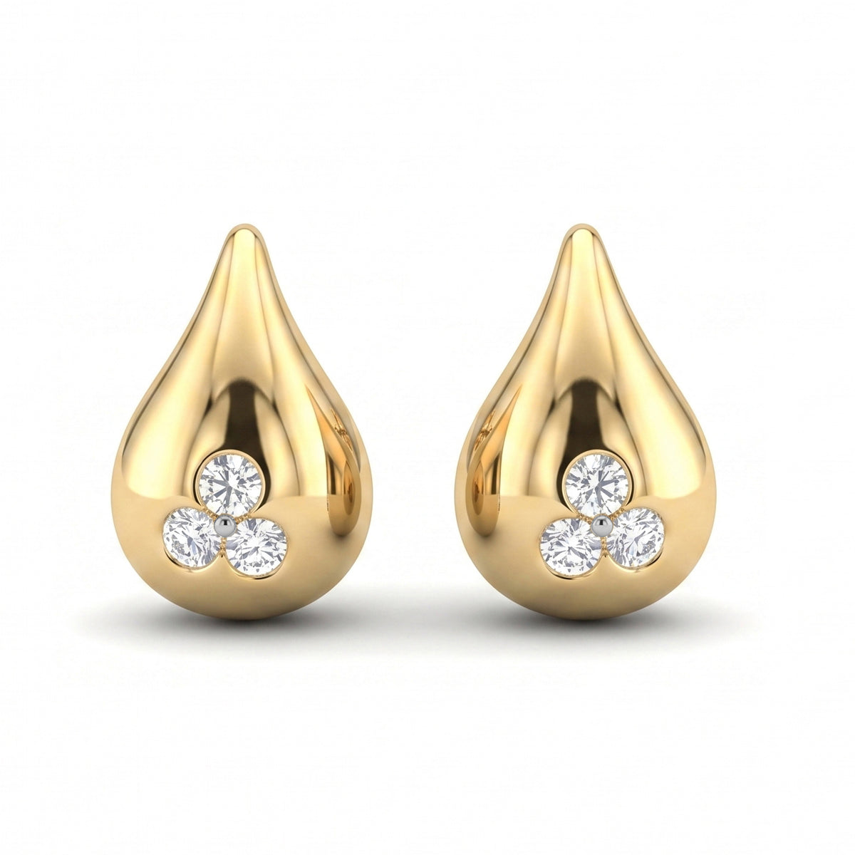 Drop 18K Yellow Gold with Diamonds set