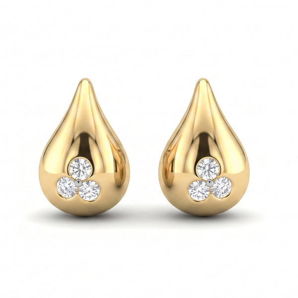 Drop 18K Yellow Gold with Diamonds set