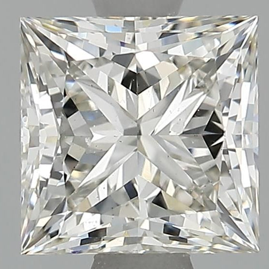 A square princess-cut diamond 