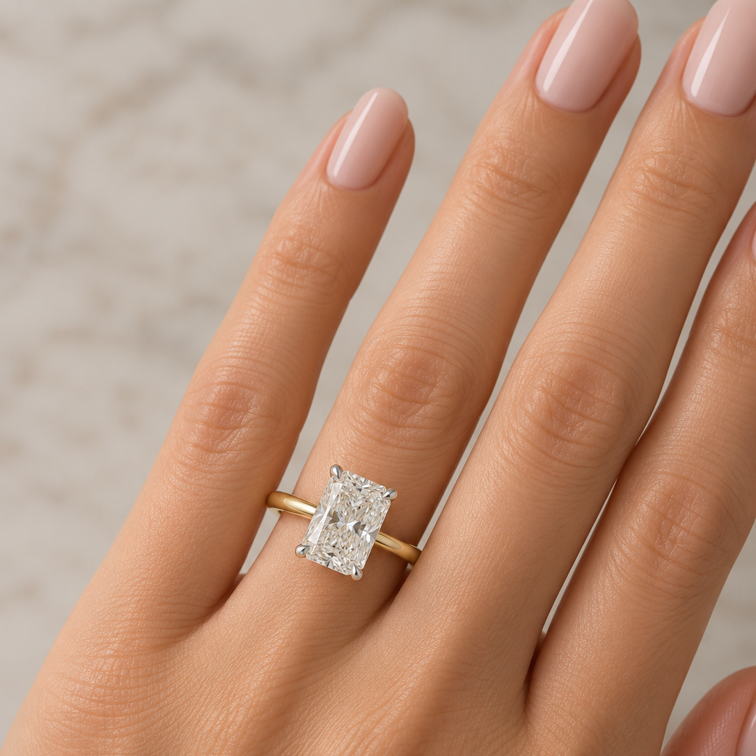 Radiant 1.84ct LG Diamond Engagement Ring