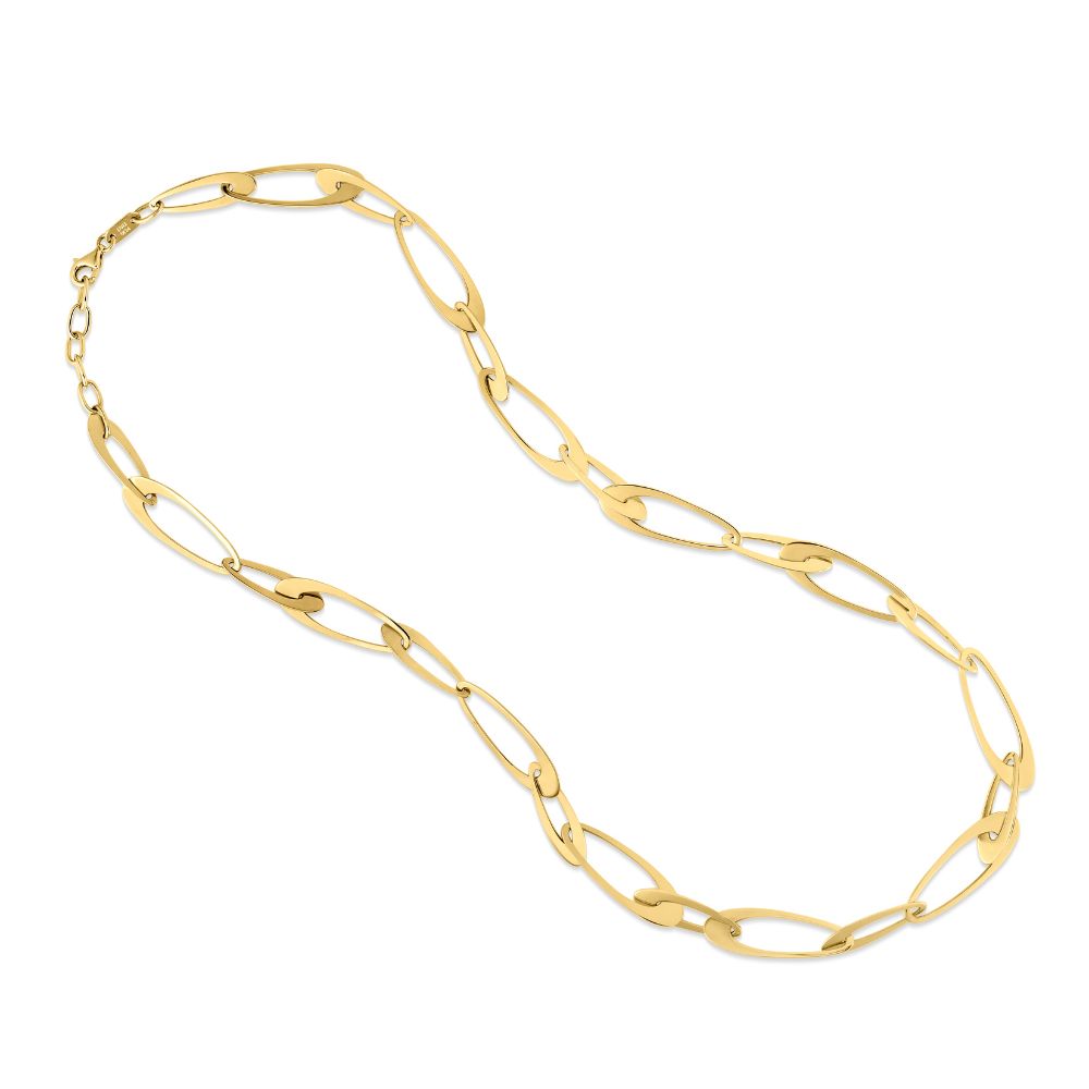 Fancy Link Bracelets:  14K Yellow Gold Lobster clasp 7.5”