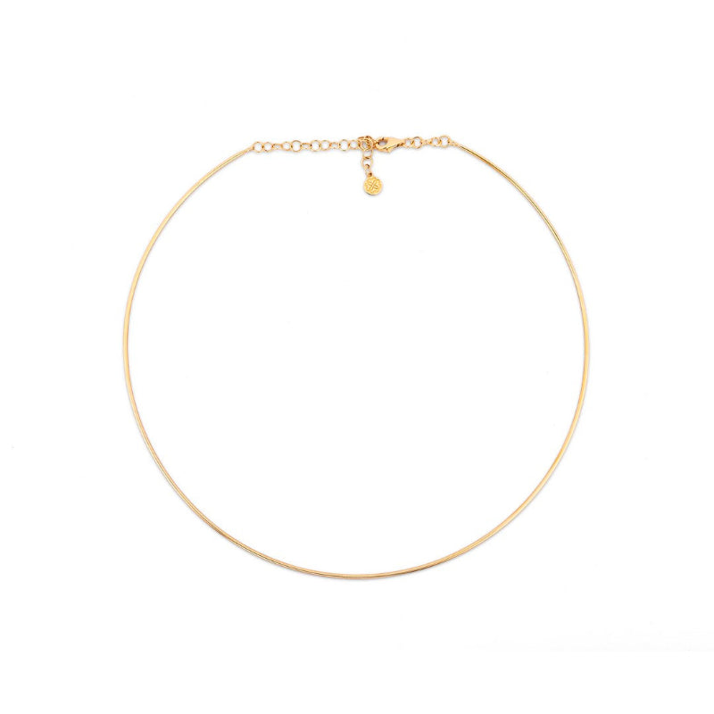 14K Yellow Gold Omega Choker of 1.2mm