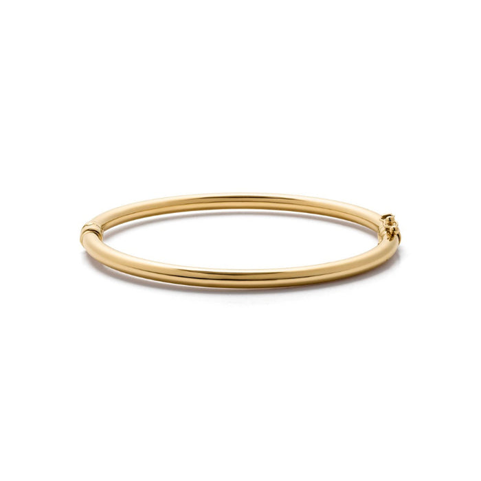 14K Yellow Gold Unique Bangle