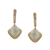 Set Sky Blue Topaz and Diamonds Necklace & Earrings