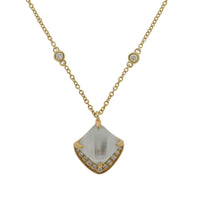 Set Sky Blue Topaz and Diamonds Necklace & Earrings
