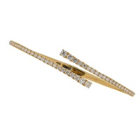 Open Cuff Diamond Bracelets.  18K Yellow Gold weight: 10.247 grams Diamond: 1.317 ct