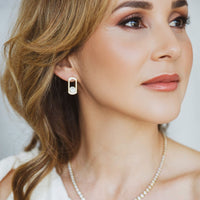 Set Mother of Pearl & Diamonds Earrings & Ring