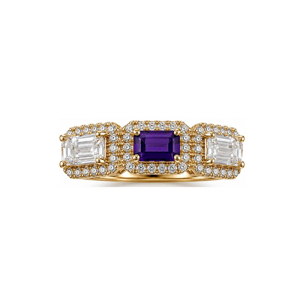 Anillo de piedras de nacimiento para mamá