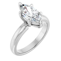 Anillo de compromiso con diamante de laboratorio marquesa de 1.71ct