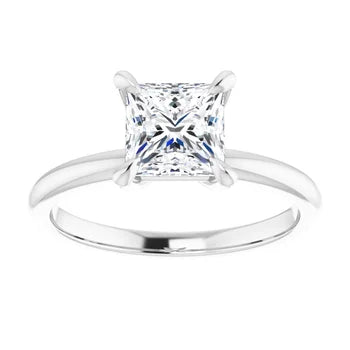 Anillo de compromiso con diamante de laboratorio princesa de 1.22ct