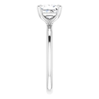 Anillo de compromiso con diamante de laboratorio princesa de 1.22ct