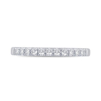 Lumiere Band in 14k white gold with diamonds