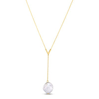 Pearl Lariat with 14K Yellow Gold Necklaces. Carefully curated into the Everyday Designs. 