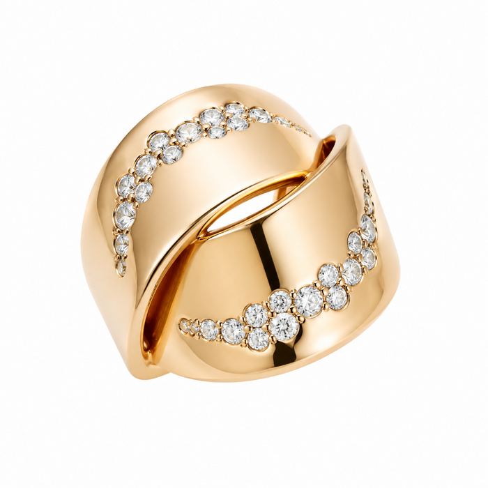 14K Yellow Gold & Diamonds Rings
