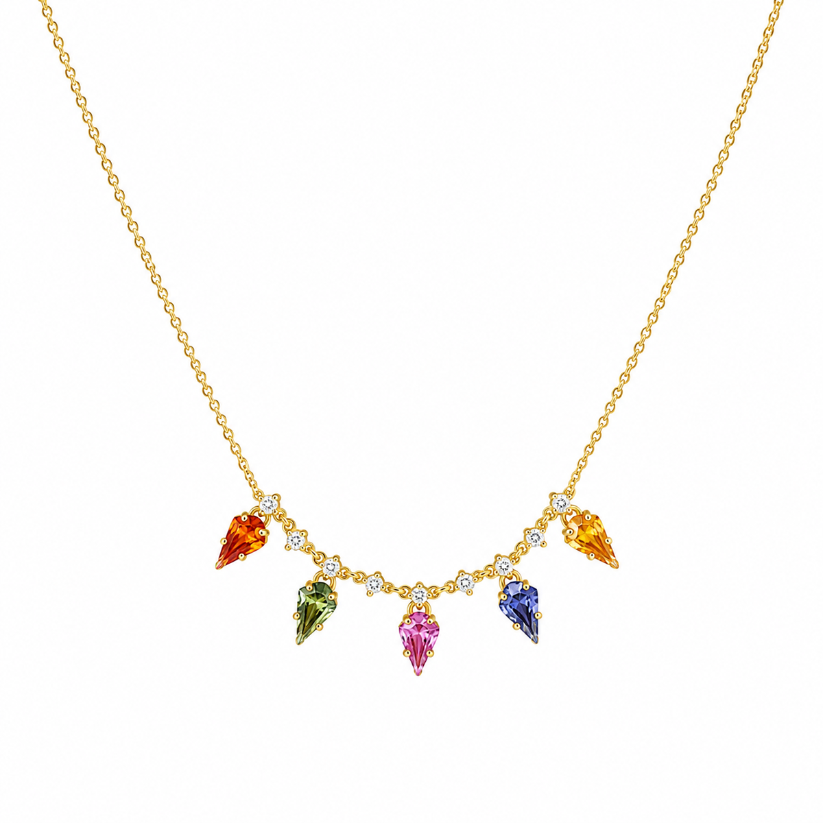 Gargantilla Omega de 14 quilates de oro amarillo