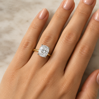 Cushion Brilliant 1.74ct LG Diamond Engagement Ring