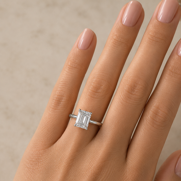 Emerald 1.77ct LG Diamond Engagement Ring
