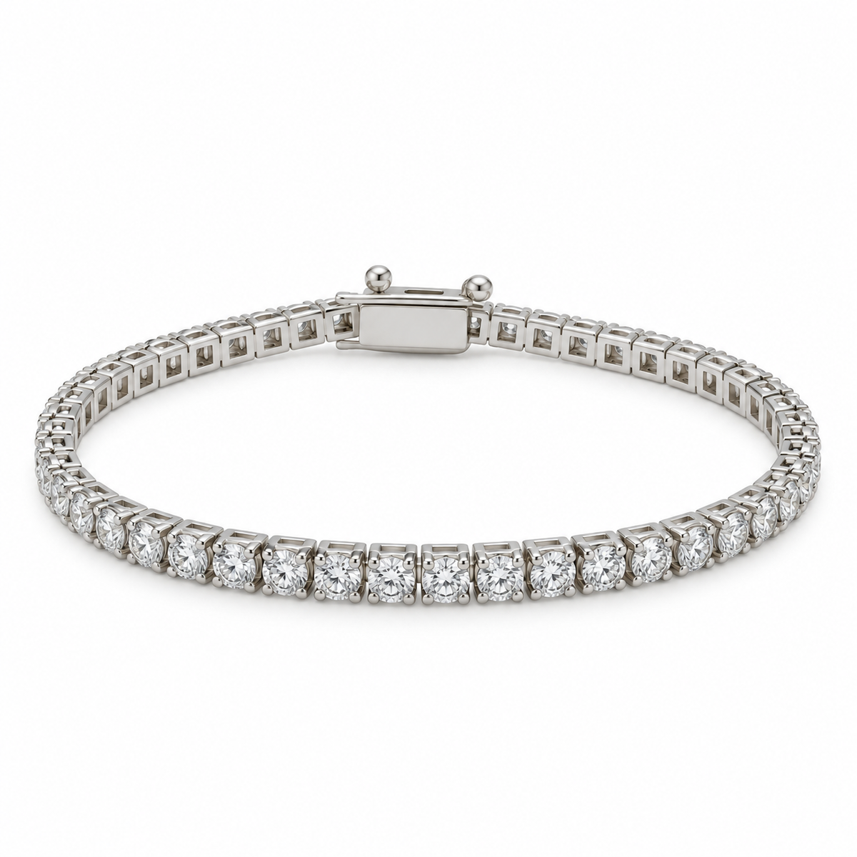 Brazalete abiertas con diamantes