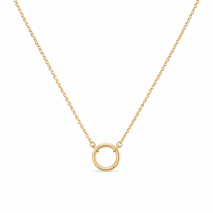 Collar de oro amarillo con broche de apertura
