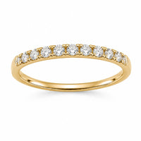 Diamond Birthstone April 14K Yellow Gold Rings