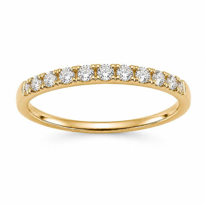 Diamond Birthstone April 14K Yellow Gold Rings