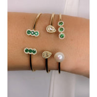 Pulseras de diamantes gota baguette