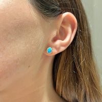 Emerald with Turquoise & Diamonds Jacket Earrings