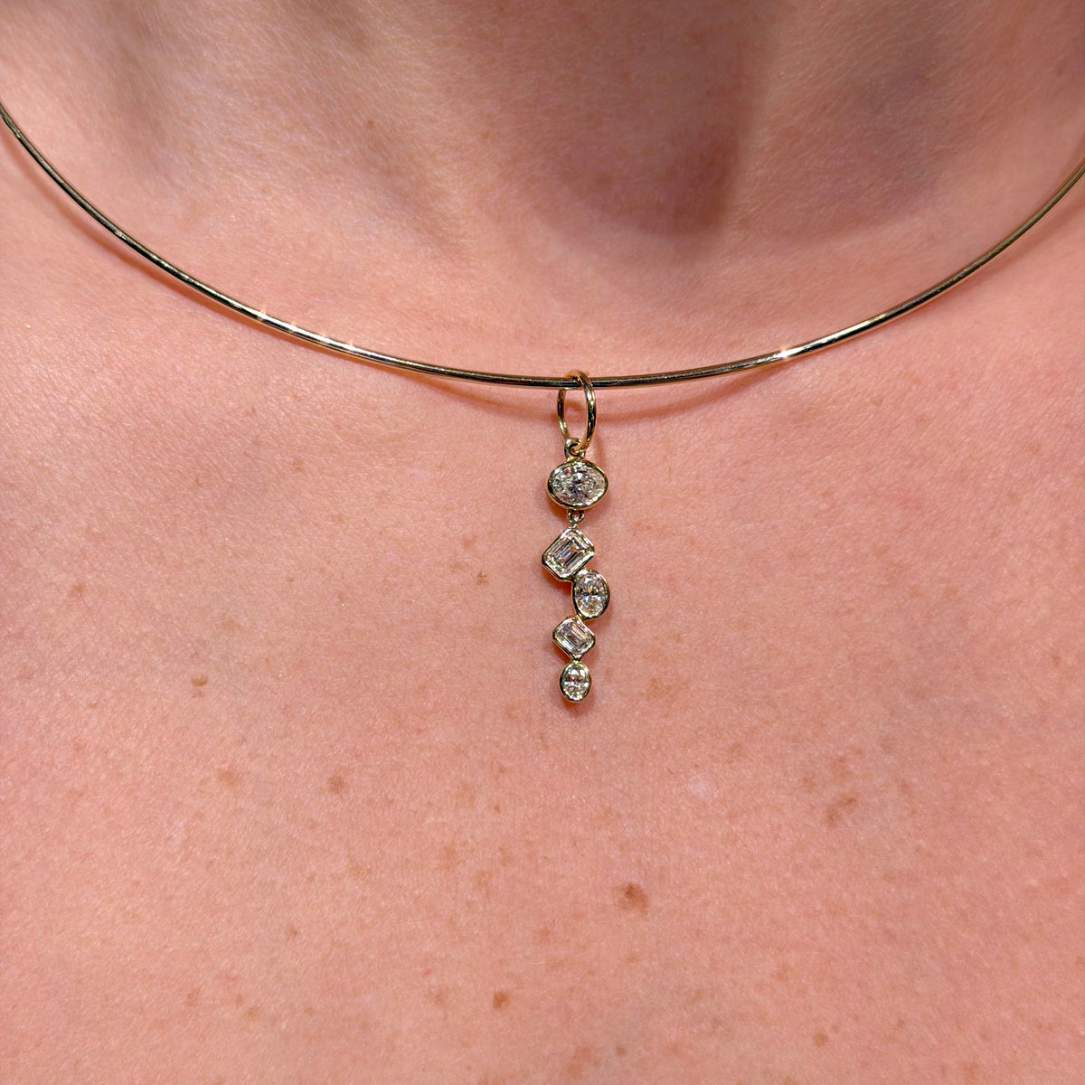 Diamond Constellation on 14K Yellow Gold Charm