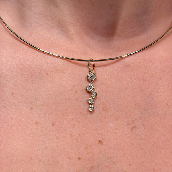 Diamond Constellation on 14K Yellow Gold Charm