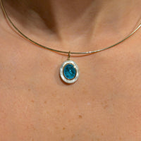 Mother Pearl Charm with 14K Yellow Gold