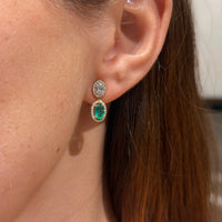 Set Emerald and Diamonds Necklace & Earrings