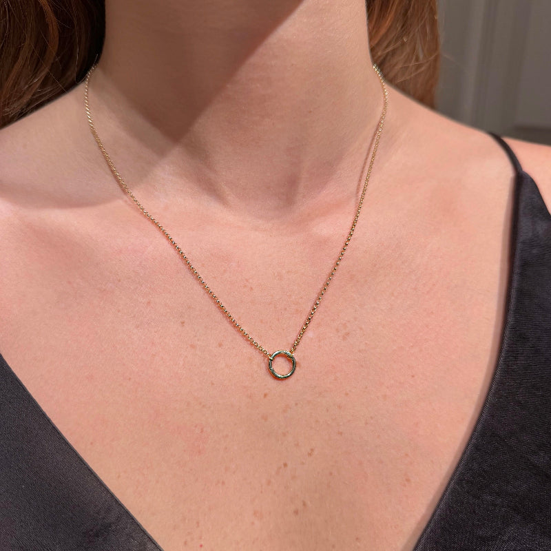 14K Yellow Gold on Chain with Openable Clasp Necklaces